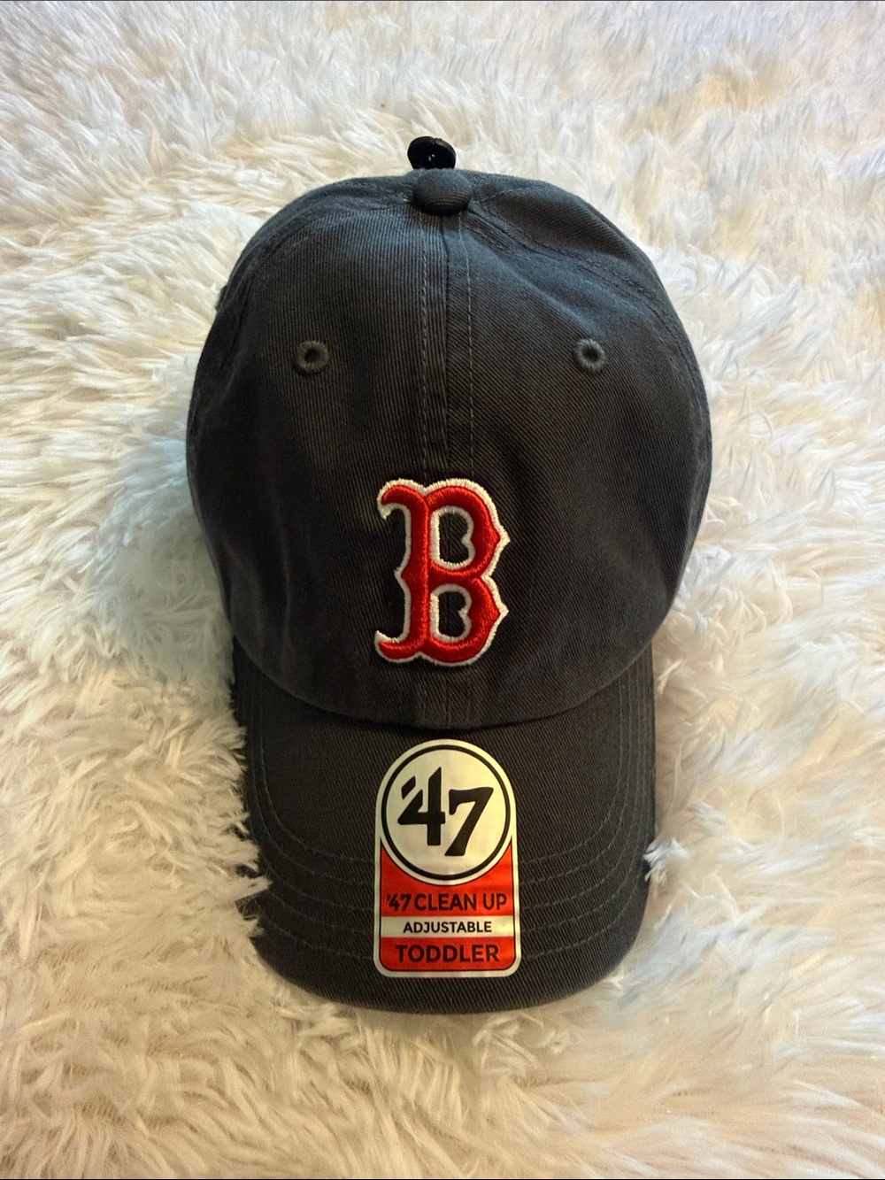 Genuine Merchandise Toddler Baseball Cap in Black with Red 'B' Patch